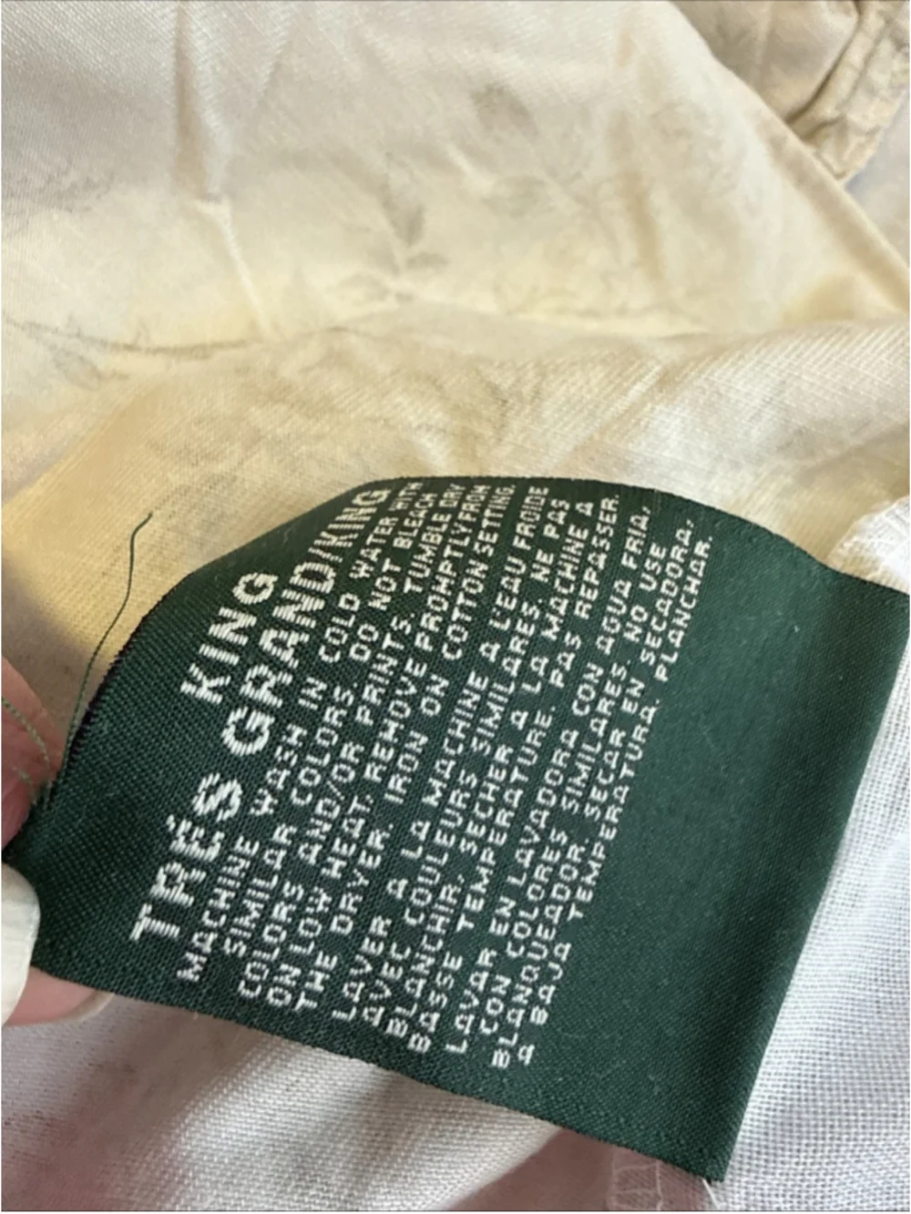 Ralph Lauren King Iverness Bed Skirt 100% Cotton 1990's Rare! Vintage NWOT